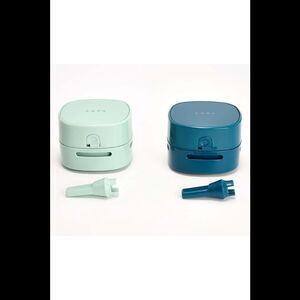 Cella 2-Pack Mini Countertop Vacuum Cleaners w/ Two Nozzles